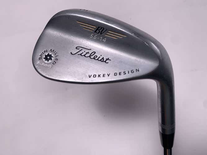 Titleist Vokey Spin Milled SM4 Chrome Sand Wedge SW 56* 14 Bounce Wedge RH