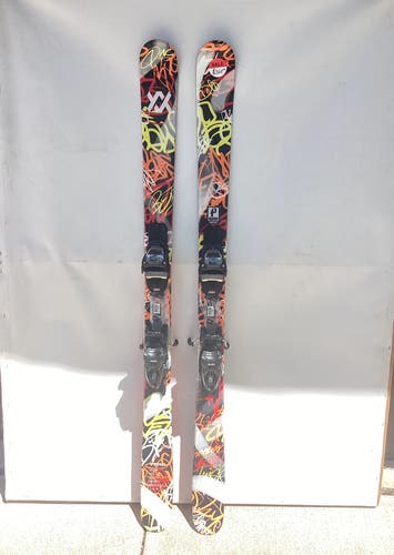 Unisex 2023 Volkl Revolt 148 cm Park Skis With Bindings Max Din 10 (New)
