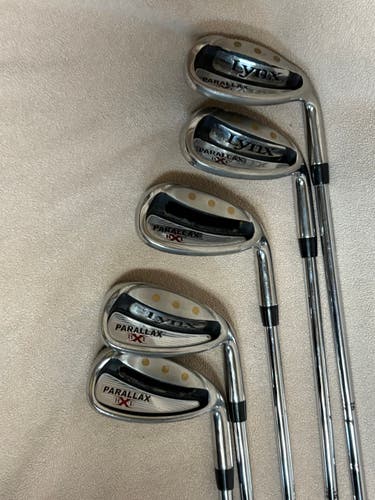 Men's Lynx Parallax HXI Right Handed Iron Set Regular Flex Steel Shaft (Used)