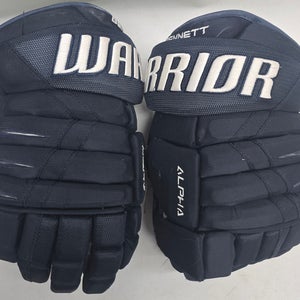 Warrior Alpha DX Pro Stock Hockey gloves 13" Navy Used NHL (3) (14993)