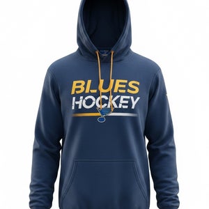 Fanatics Authentic Pro St Louis Blues Navy Blue Hoodie (New) 42208