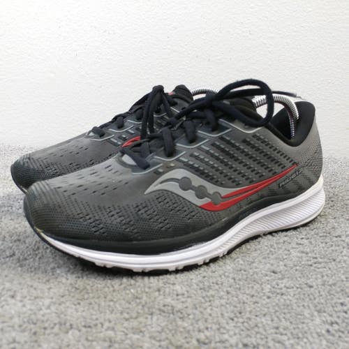 Saucony Ride 13 Mens Size 9 Running Shoes Low Top Gray Sneakers S20580-30
