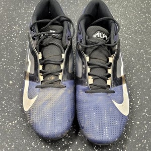 Used Nike ALPHA MENACE 4 PRO Adult FB Cleats Navy Blue Senior 12 11849-S000039168