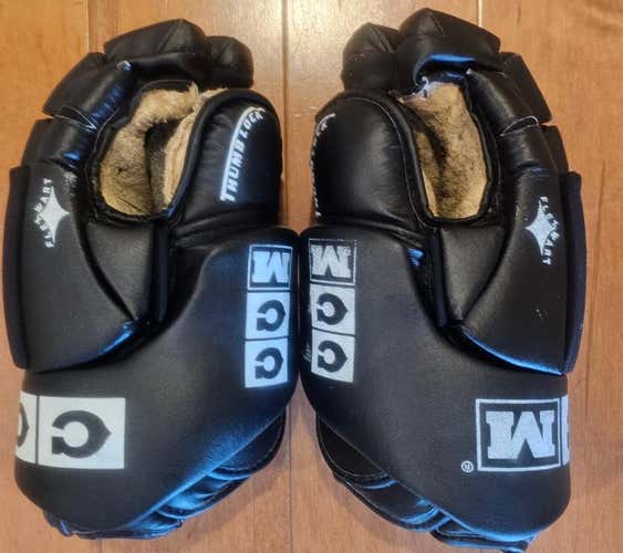 CCM HG 420 Senior 14" Leather Hockey Gloves – Flex Thumb – Lock Thumb – Classic (Used)