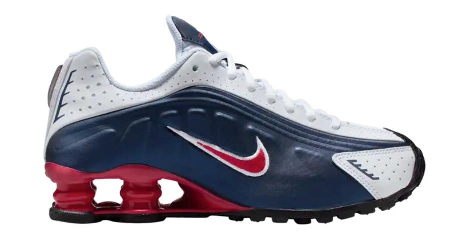 Size 5Y - Nike Shox R4 GS 'USA' CW2626-400