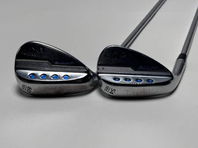 Callaway Jaws MD5 Platinum Chrome Wedge Set 54* 60* S200 Steel Mens LH