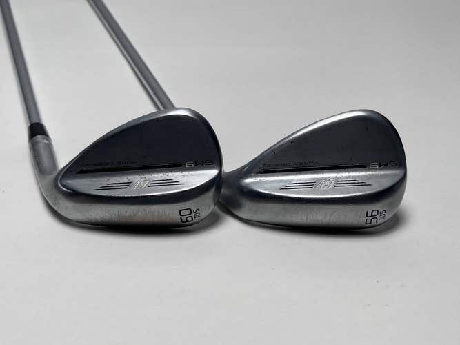 Titleist Vokey SM9 Tour Chrome Wedge Set 56* 10 60* 10 6.5 X-Stiff Steel RH
