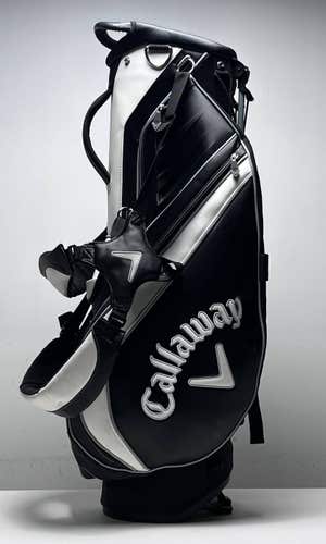 Callaway Staff Stand Bag Black 4-Way Divide Dual Strap Golf Bag