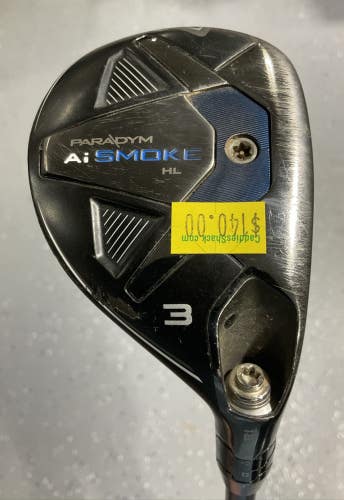 Callaway PARADYM Ai SMOKE 18 #3 Hybrid 41" CYPHER SEVENTY 6.0 Stiff Flex USED