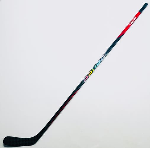 New Custom Red Bauer Nexus SYNC Hockey Stick-RH-87 Flex-BENN Pro Curve-Grip W/ Corner Tactile