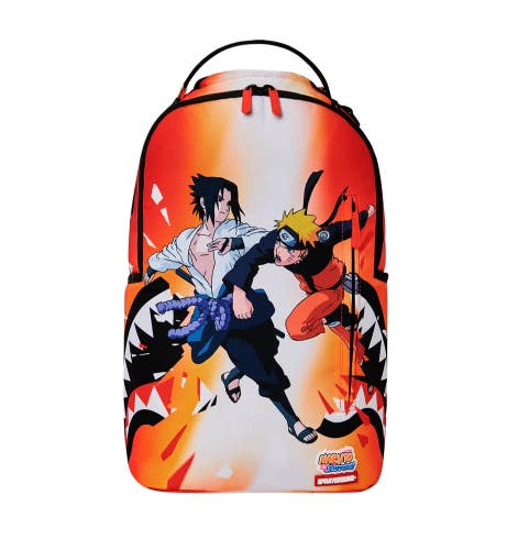 Sprayground Naruto vs Sasuke Shatter Dlxsr Unisex Multi Graphic Backpack FLBP022
