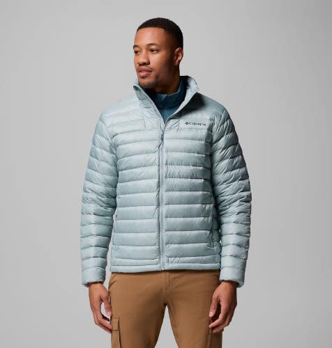 Columbia Corelite Puffer Jacket Men's Blue 700-Down Packable Full Zip DAB265