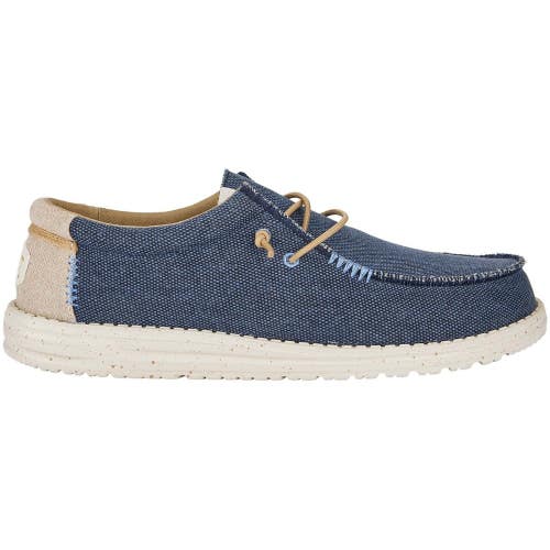 Hey Dude Wally Coastline Jute 40952-410 Men's 8 Navy Slip On Casual Shoes RG264