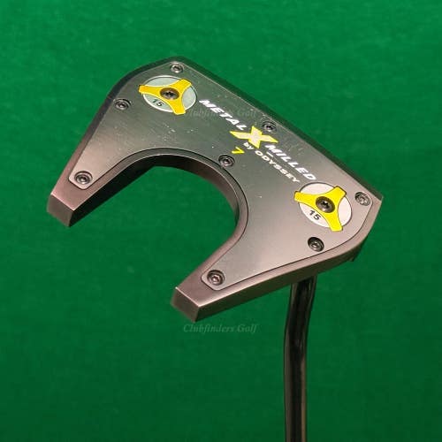 Odyssey Metal X Milled #7 34.5" Double-Bend Mallet Putter Golf Club