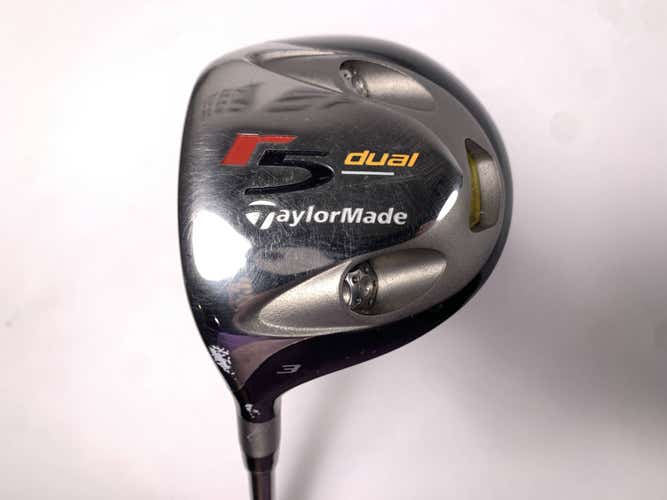 TaylorMade R5 Dual 3 Fairway Wood 15* MAS2 55g Stiff Graphite Mens LH