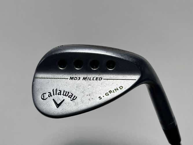 Callaway MD3 Milled Chrome S-Grind Wedge 56* 10 Bounce S-Grind Steel Mens RH