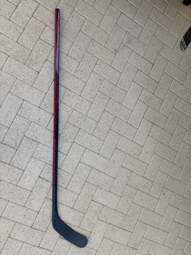 Senior Bauer Twitch Left Hand Hockey Stick P92M 65 Flex Pro Stock Custom Red (New)