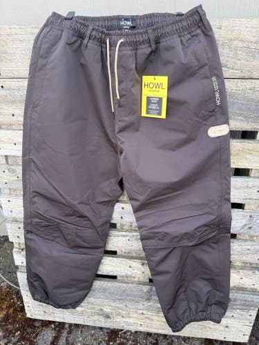 2026 Howl Nowhere Snowboard Pants Chocolate Size M NWT