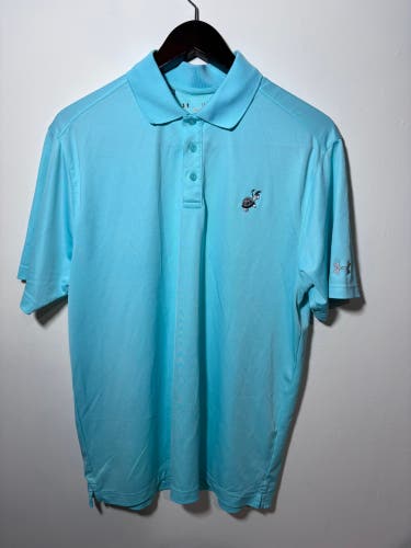 Under Armour LG Loose Men’s Golf Polo Shirt in Aqua