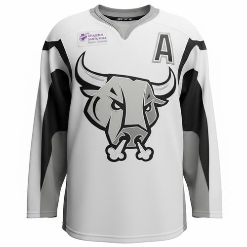 San Antonio Rampage / Avalanche Pro Stock White Game Worn Jersey #21 Mottau