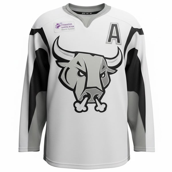 San Antonio Rampage / Avalanche Pro Stock White Game Worn Jersey #21 Mottau