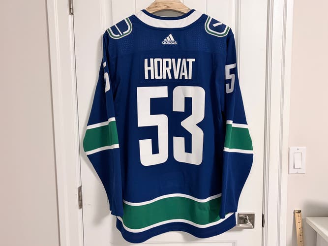 Authentic Adidas Vancouver Canucks Bo Horvat Blue Orca Jersey Size 56 2XL XXL