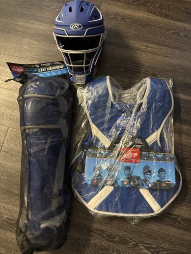 Blue Rawlings Mach Catcher's Set (New)