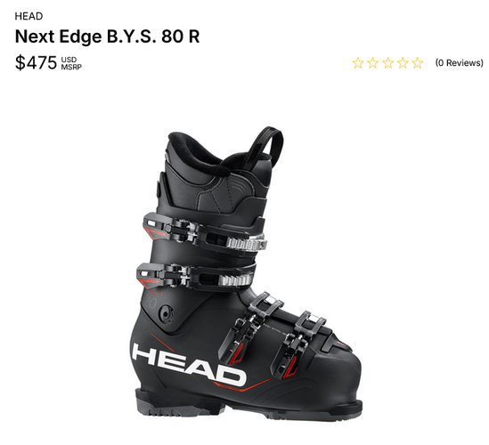 NEW NEXT EDGE B.Y.S. 80 R BLACK 24.5 mondo