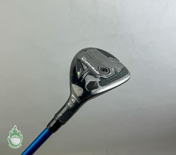Used TaylorMade Qi35 4 Hybrid Rescue 22* VeloCore+ 7-S Stiff Graphite Golf Club