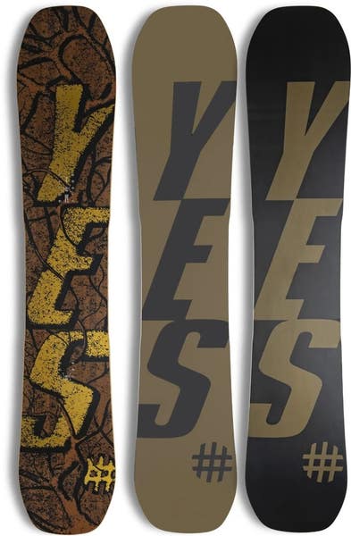 used yes snowboards All-In Men's Snowboard White Sporting Goods Outdoor The Yes Pick Your Line with its Tapered UnderBite delivers the directional drive and float of a tapered board without compromising edge hold or the ability to power out of turns YES Snowboards