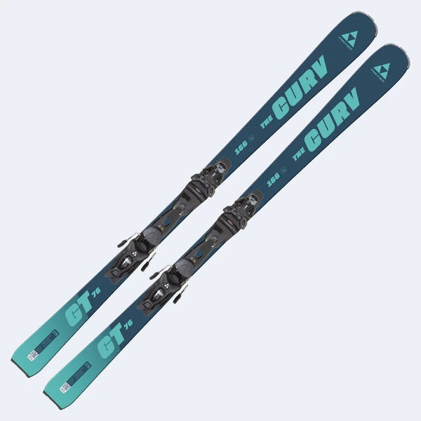 NEW FISCHER XTR THE CURVE GT 76 SKIS SIZE 145 CM WITH RSW BINDINGS $550