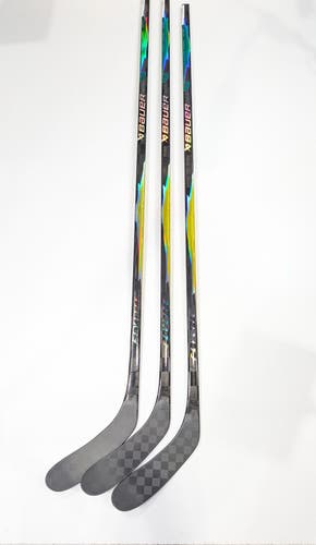 (3-pack) New Senior Green and Yellow RH Bauer Vapor Flylite, 87 Flex, P28