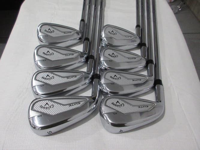 Left-Handed Callaway Elyte HL Iron Set - 4-PW, AW - Stiff Flex Steel +0.5" Long