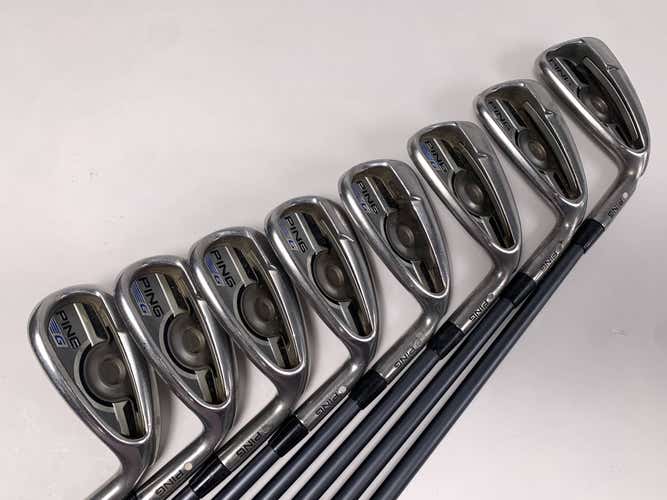 Ping G 2016 Iron Set 5-PW+GW+SW White Dot 3* Up CFS 70g Regular RH