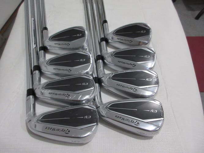 TaylorMade Qi Iron Set - 5-PW, AW, SW - Regular Flex Steel - NEW