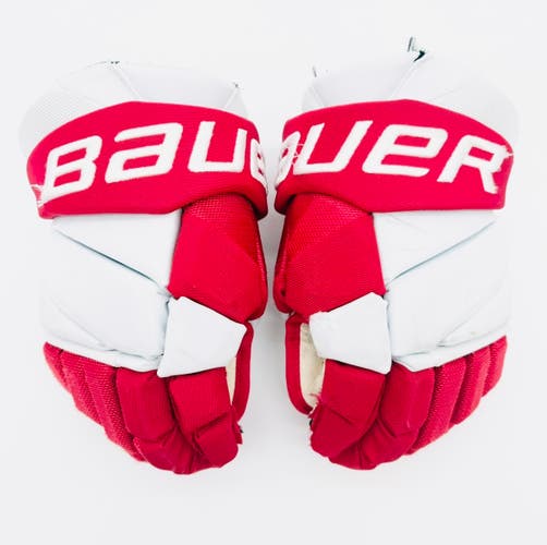 Boston University Bauer Vapor Hyperlite Hockey Gloves-13"-Single Layer Palms