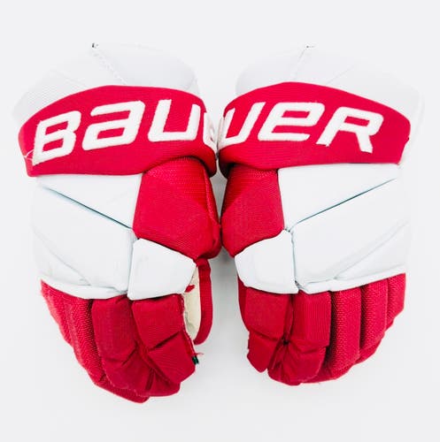 Boston University Bauer Vapor Hyperlite Hockey Gloves-13"-Single Layer Palms