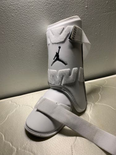 White Senior Air Jordan Shin Guards (New)