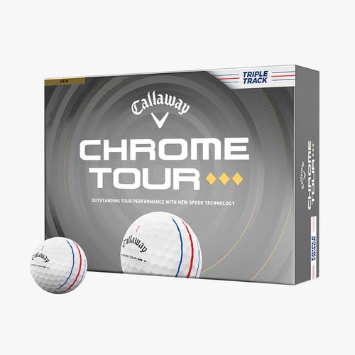 CALLAWAY CHROME TOUR TRIPLE DIAMOND TRIPLE TRACK GOLF BALL DOZEN