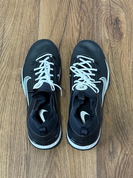 Nike Alpha Huarache 9 Elite Turf LAX Lacrosse Shoes Black  display picture 2