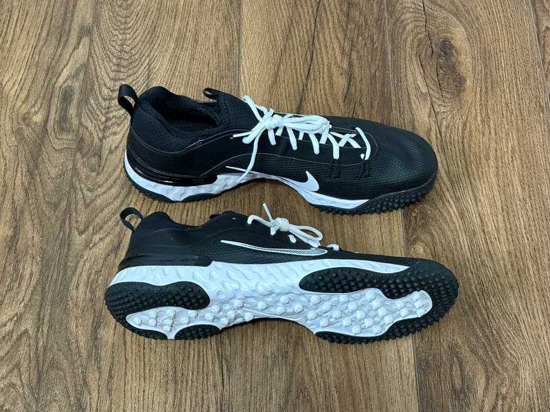 Nike Huarache 9 Elite TF LAX Mens 15 Black White Turf Lacrosse NEW FN0310-002 Nike Huarache 9 Elite Turf LAX Lacrosse Shoes main image 3