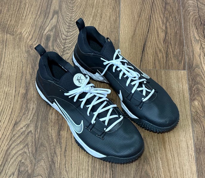Nike Huarache 9 Elite TF LAX Mens 15 Black White Turf Lacrosse NEW FN0310-002 Nike Huarache 9 Elite Turf LAX Lacrosse Shoes main image 2