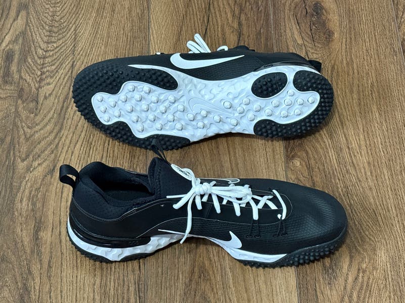 Nike Alpha Huarache 9 Elite Turf LAX Lacrosse Shoes Black  display picture 3