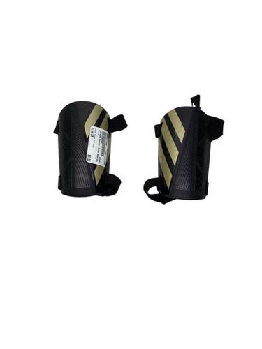 Used Adidas Soccer Shin Guards Youth Black And Gold SM 11347-S000267890