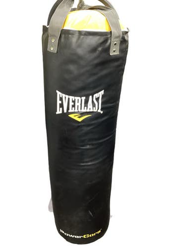 Used Everlast 100 LB HEAVY BAG Boxing Heavy Bag Black And Gold 100 lb 11347-S000267864