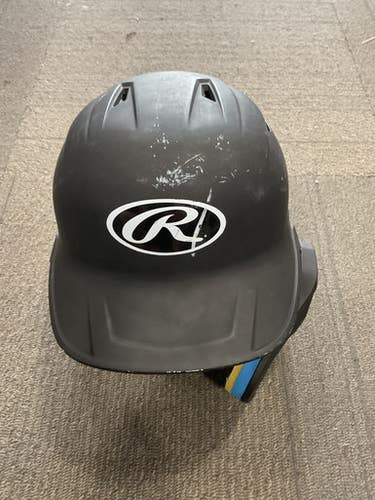 Used Rawlings MACH-JR-REVA Batting Helmet No Mask Black M/L 11614-S000235331
