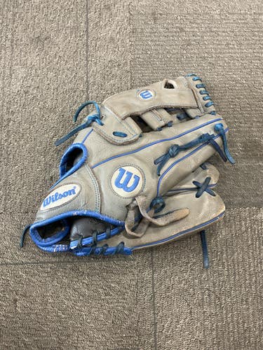 Used Wilson A500 BB/SB Glove RH Throw Grey 12 1/2" 11614-S000235320