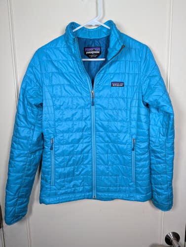 Patagonia Nano Puff Stellar Blue Full Zip Puffer Jacket Women's Size: S