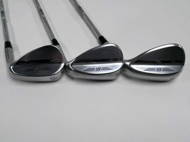 Titleist Vokey SM10 Tour Chrome Wedge Set 50* 12 54* 12 58* 10 Steel Mens RH