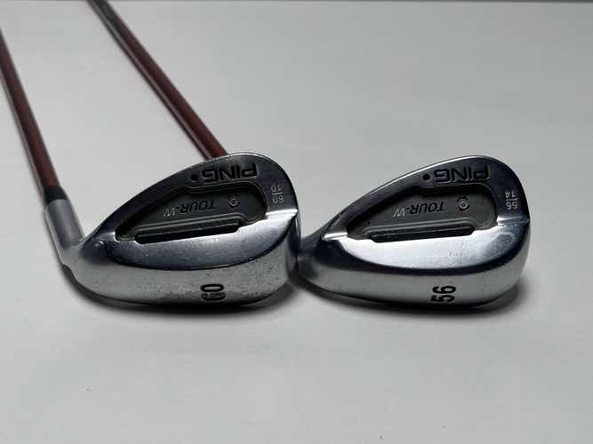 Ping Tour-W Black Chrome Wedge Set 56* 14 60* 10 Black Dot TFC 129 I Regular RH